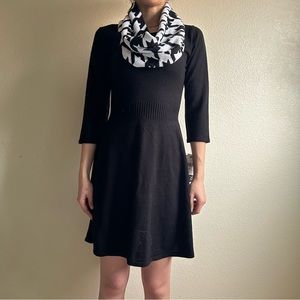 Black a line 2 piece dress